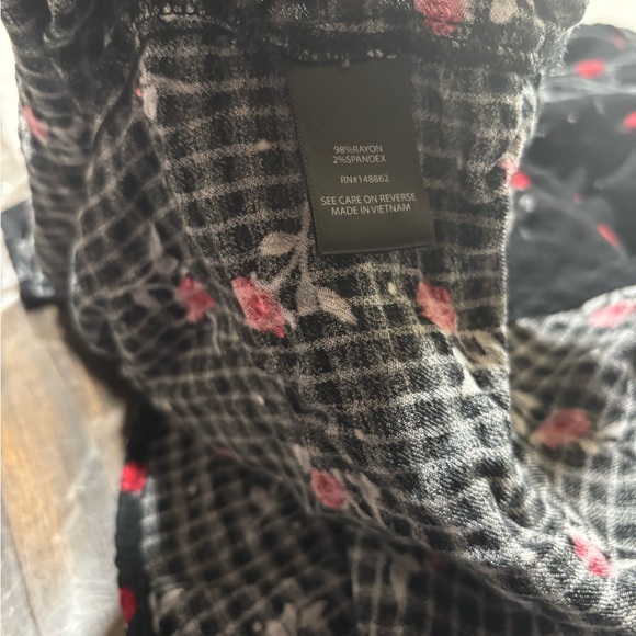 Torrid Black Floral Button Down Shirt - Picture 13 of 14